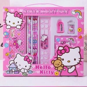NWT kids hello kitty 8pcs stationary set